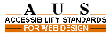 A.U.S. Accessibility Standards for Web Design Logo