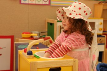 Child playing in Kindy