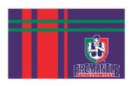AFL supporters indoor floor mat embellished with team logo